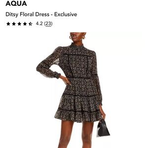 AQUA Black Floral Dress AQUA
Ditsy Floral Dress - Exclusive